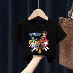 High-quality Paw Patrol Kids T-shirt ( BLACK)