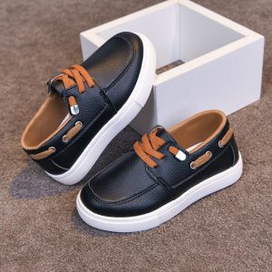 Black Shoe with Brown Lace – Size 30