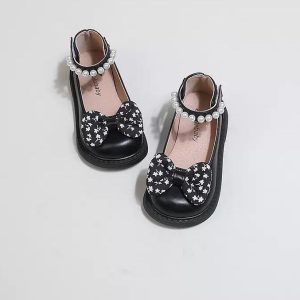 Black Shoe with Beads – Size 25