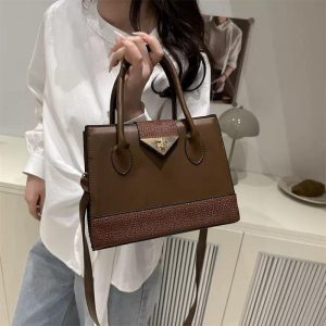 Brown Leather Lady Bag