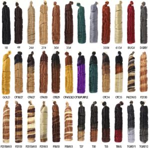 Imported 150g, 24-Inch African French Curls Hair Braids