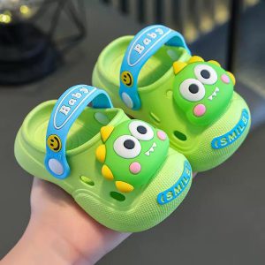 Children’s Non-Slip Cartoon Summer Crocs – Green